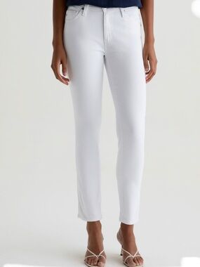 Agolde White Straight Leg Jeans